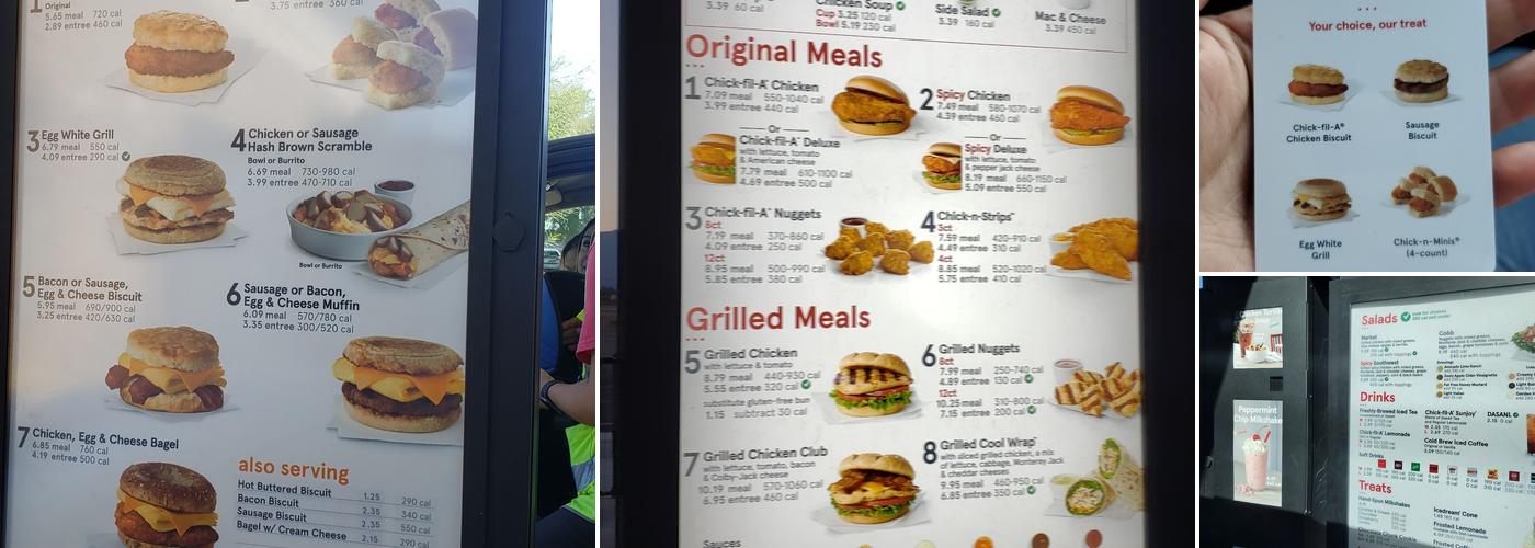 Chick-fil-A Menu