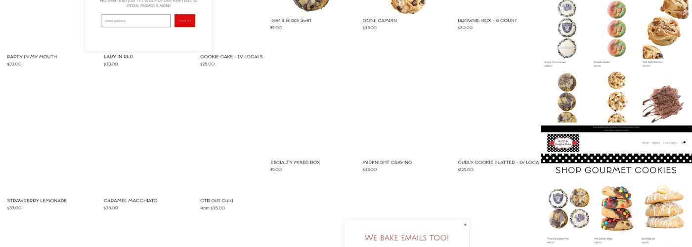 CurlyTop Baker Menu