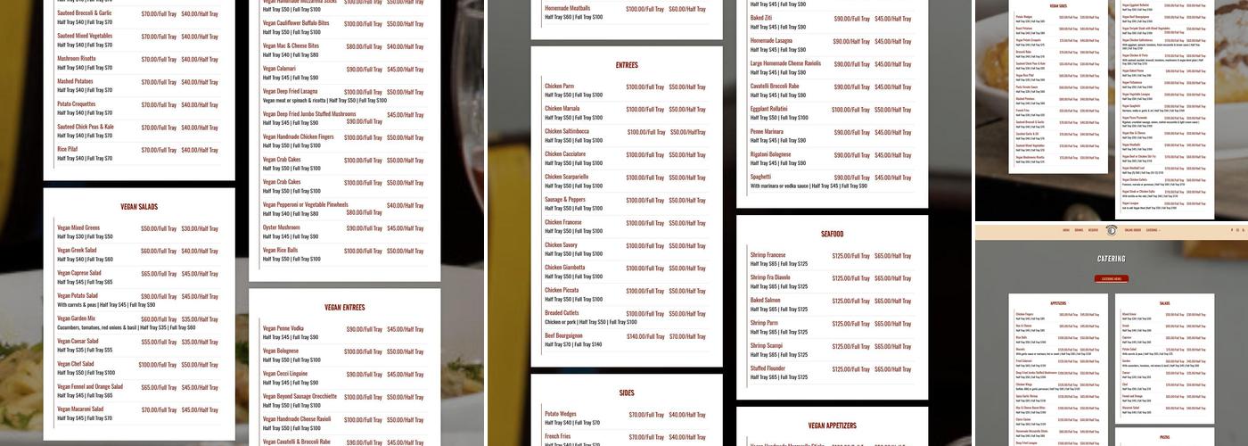 Pizzanada Menu