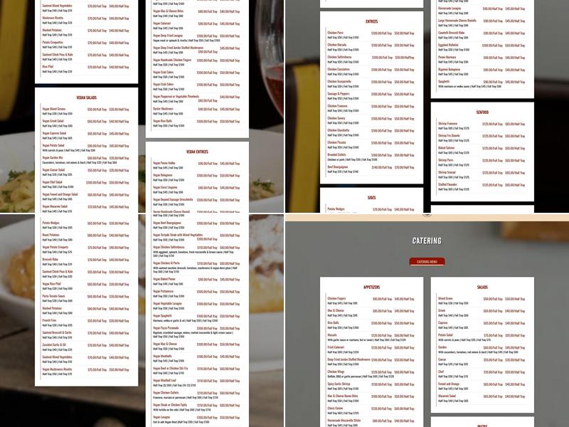 Pizzanada Menu