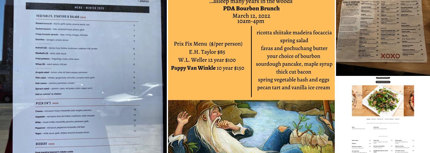 Public Display of Affection Menu