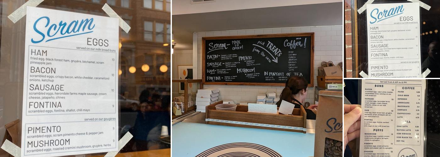 Scram Bakery Menu