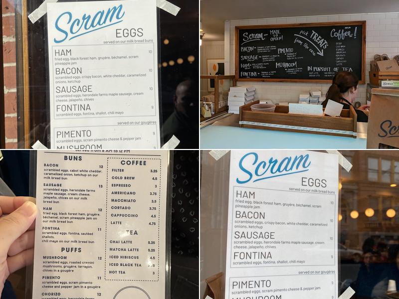 Scram Bakery Menu