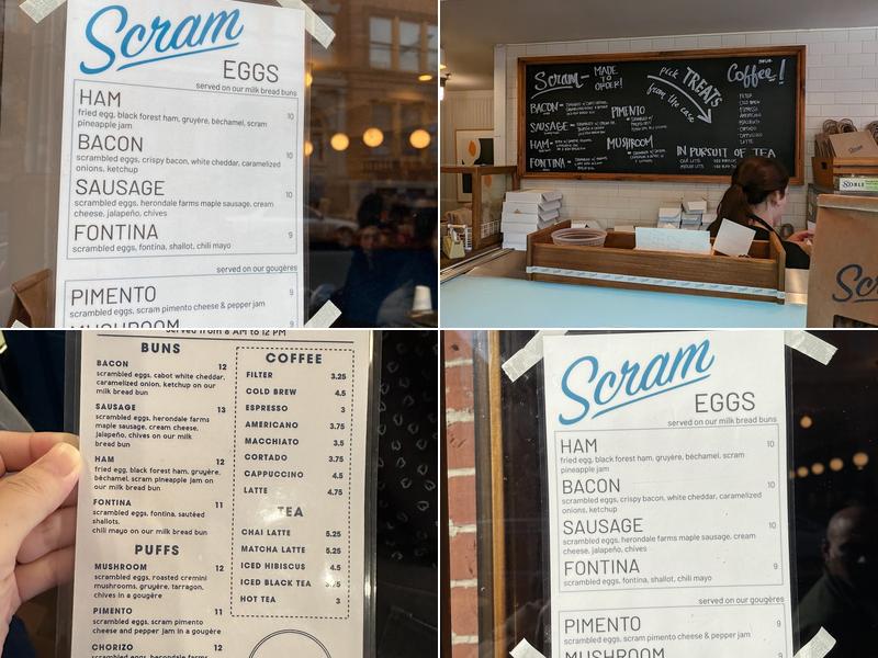 Scram Bakery Menu