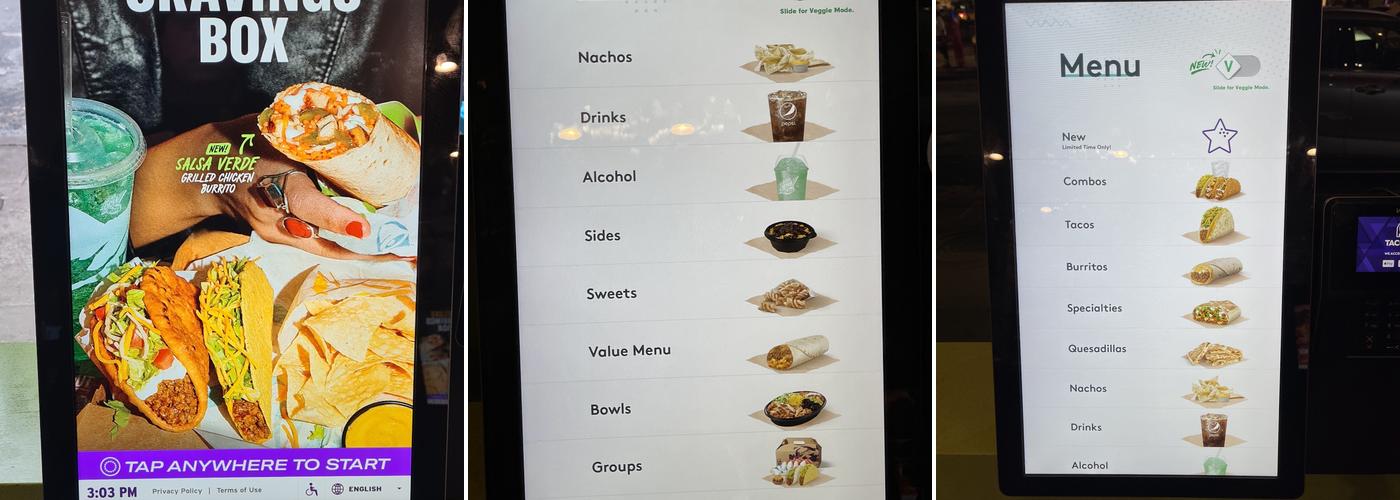 Taco Bell Cantina Cantina Menu