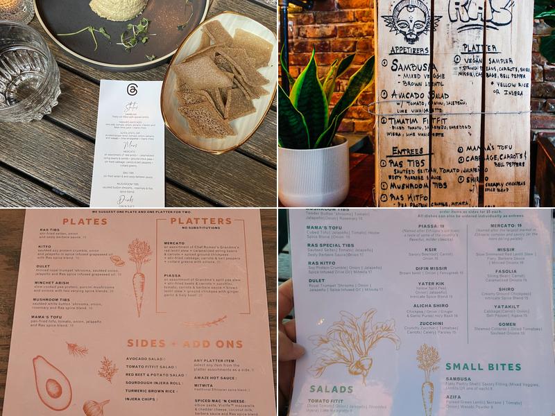 RAS Plant Based Menu