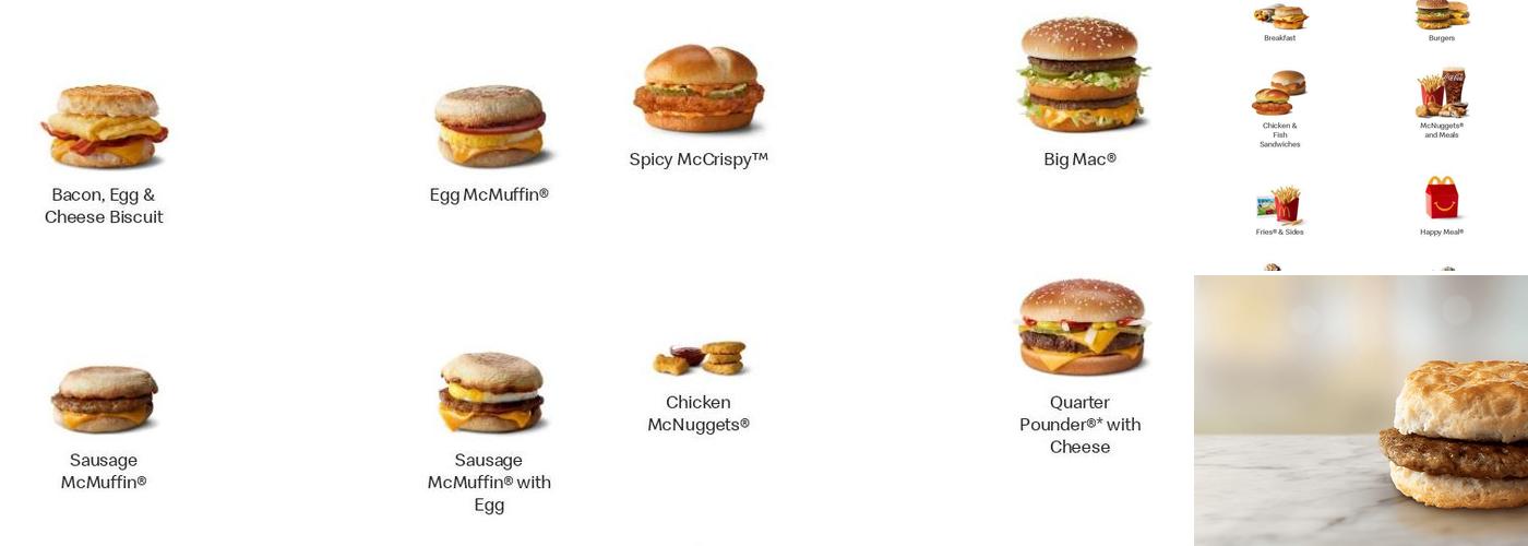 McDonald's Menu