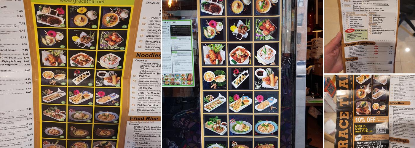 Grace Thai Menu