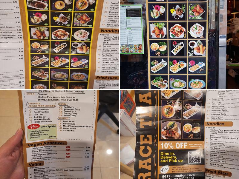 Grace Thai Menu