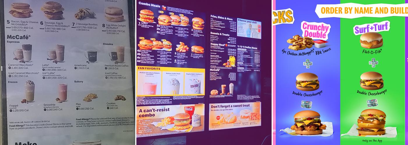 McDonald's Menu