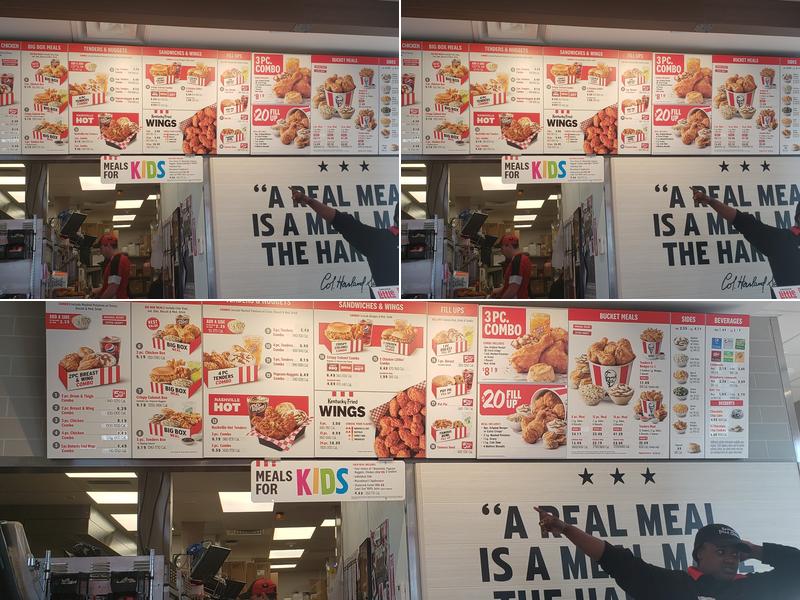 KFC Menu