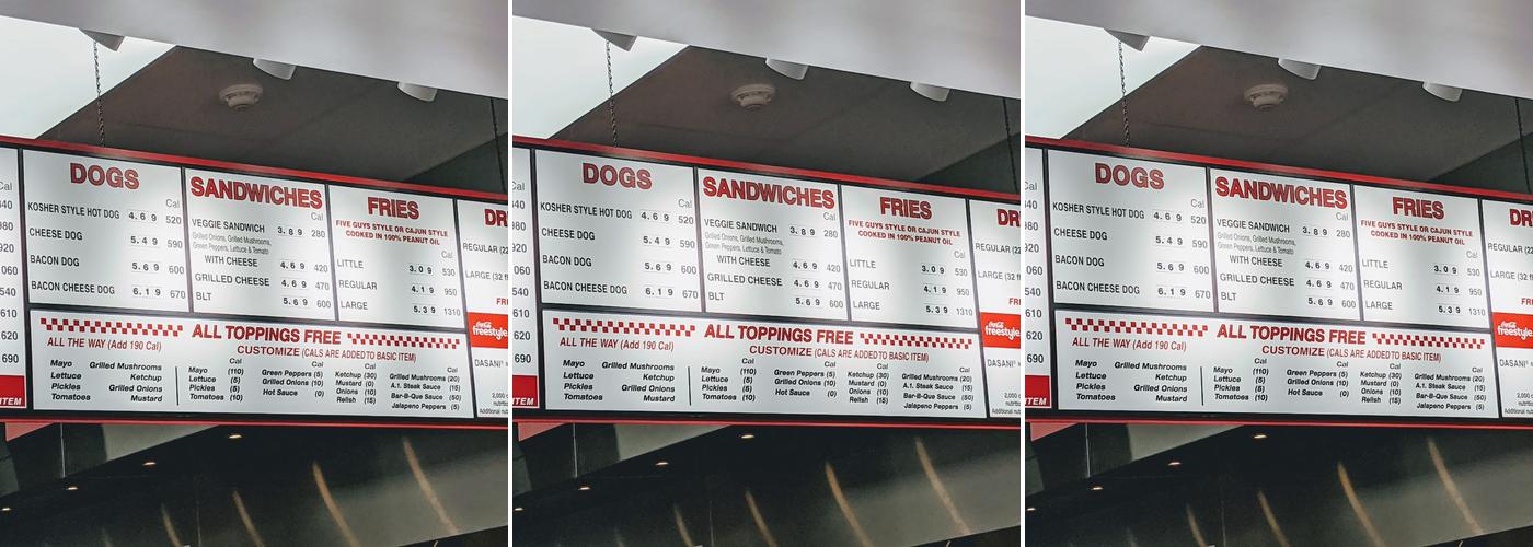 Five Guys Menu