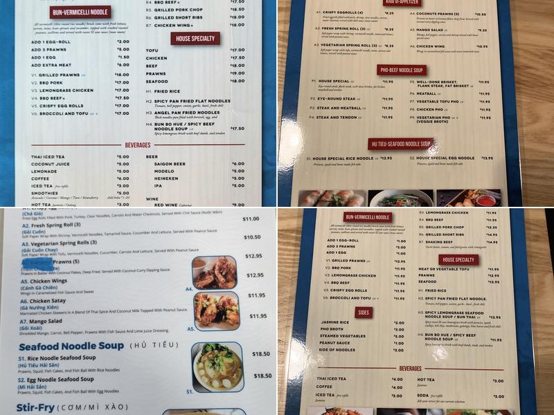 Pho 503 Menu