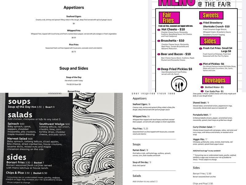 Liberty Street Lunch Menu