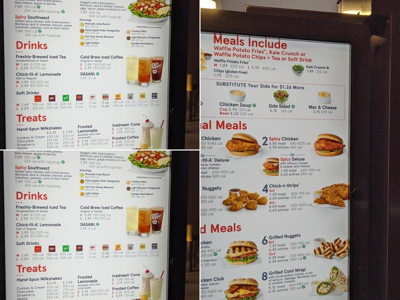 Chick-fil-A Menu