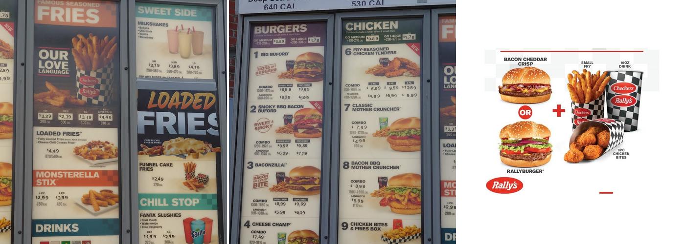 Rally's Menu