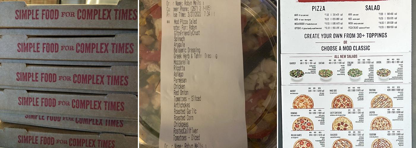 MOD Pizza Menu