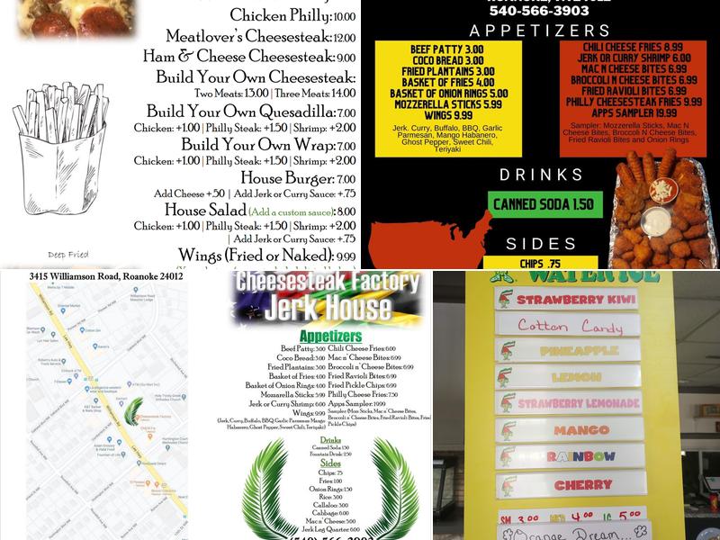 Cheesesteak Factory Jerkhouse Menu