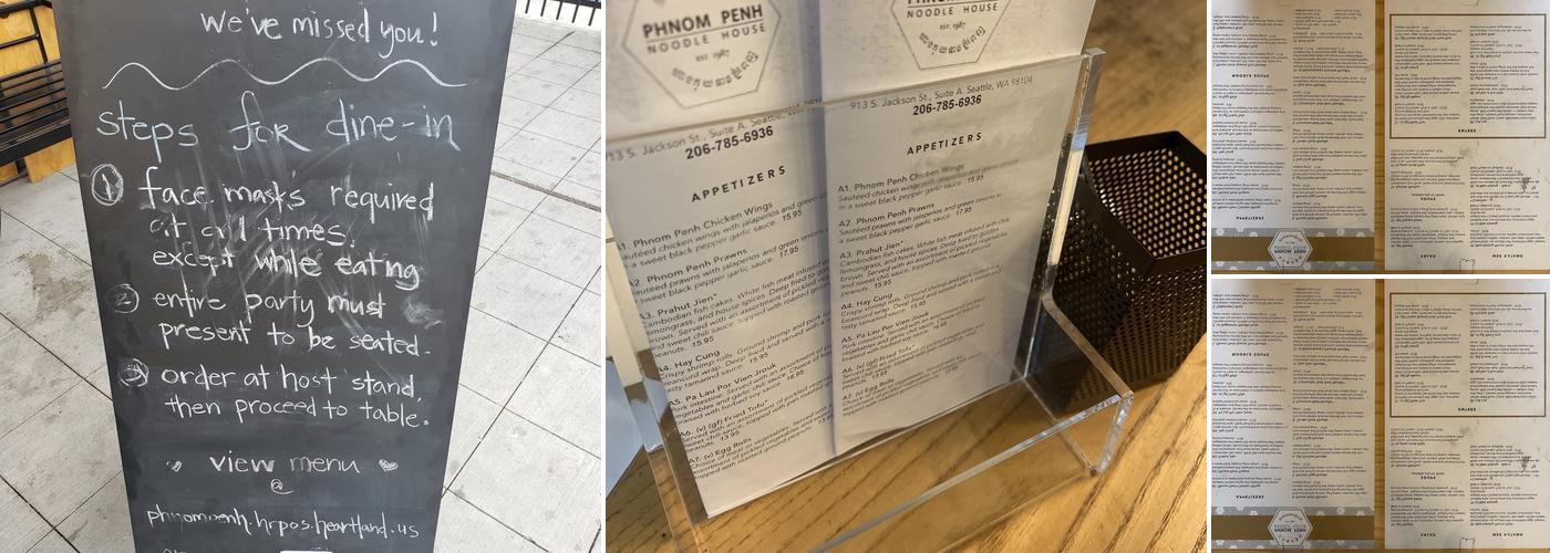 Phnom Penh Noodle House Menu