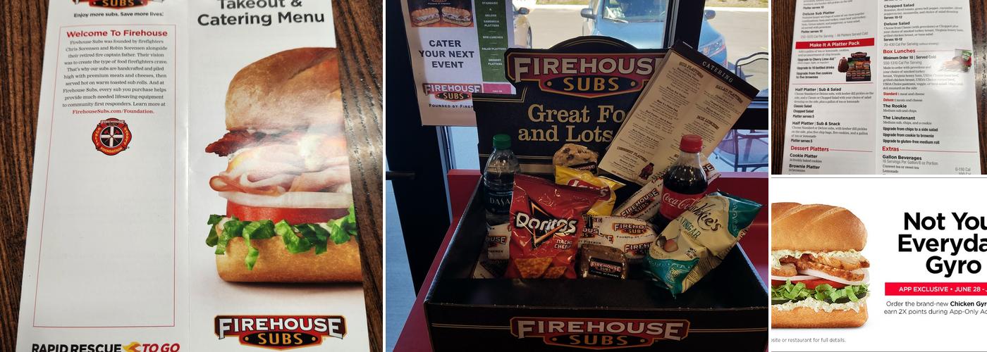 Firehouse Subs Grafton Marketplace Menu