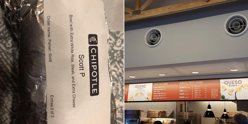 Chipotle Mexican Grill Menu