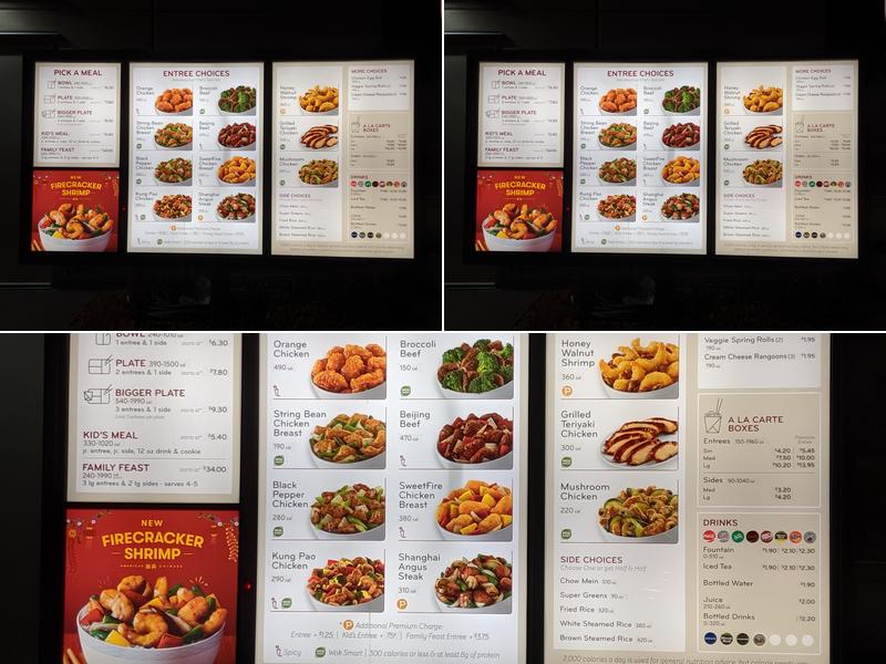 Panda Express Menu