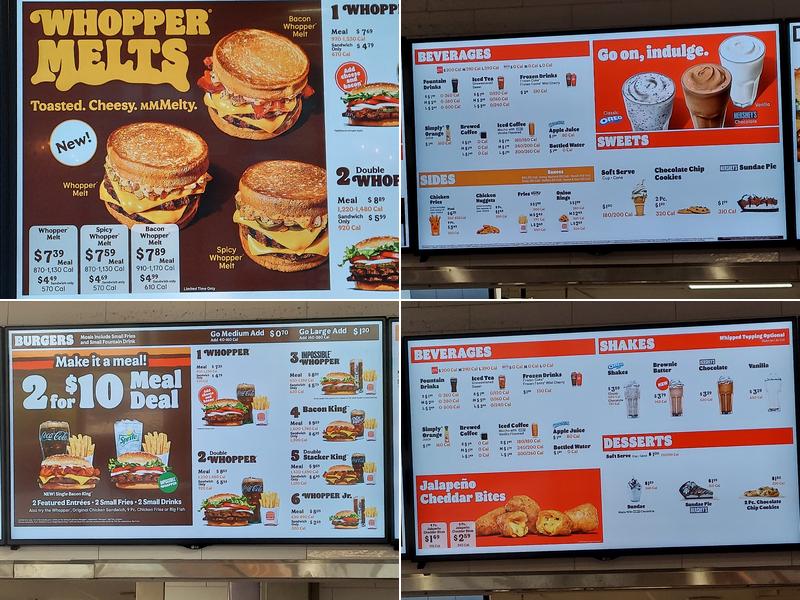 Burger King Menu