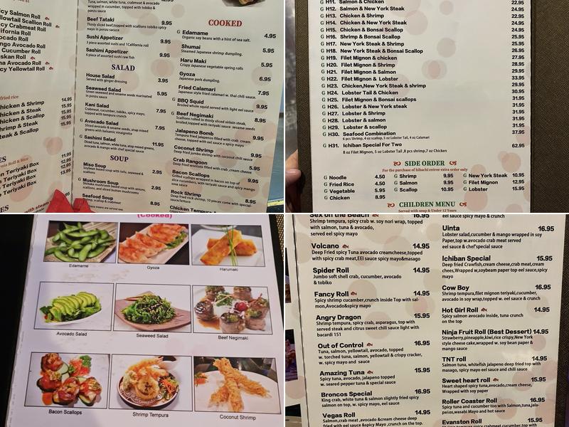 Ichiban Japanese Steakhouse Menu