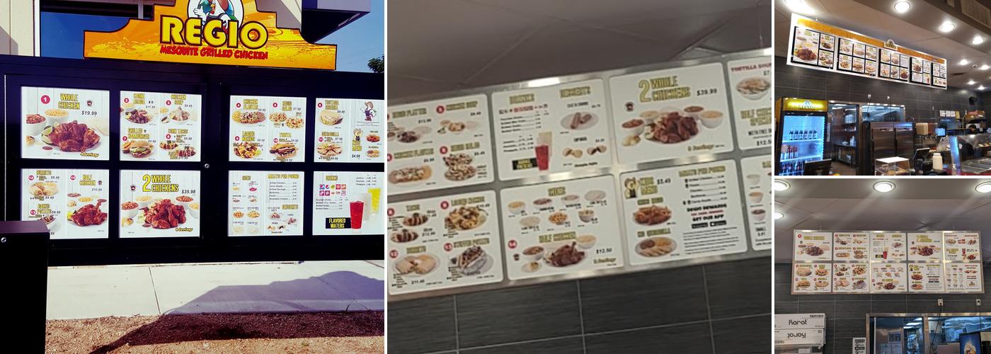 Pollo Regio Menu
