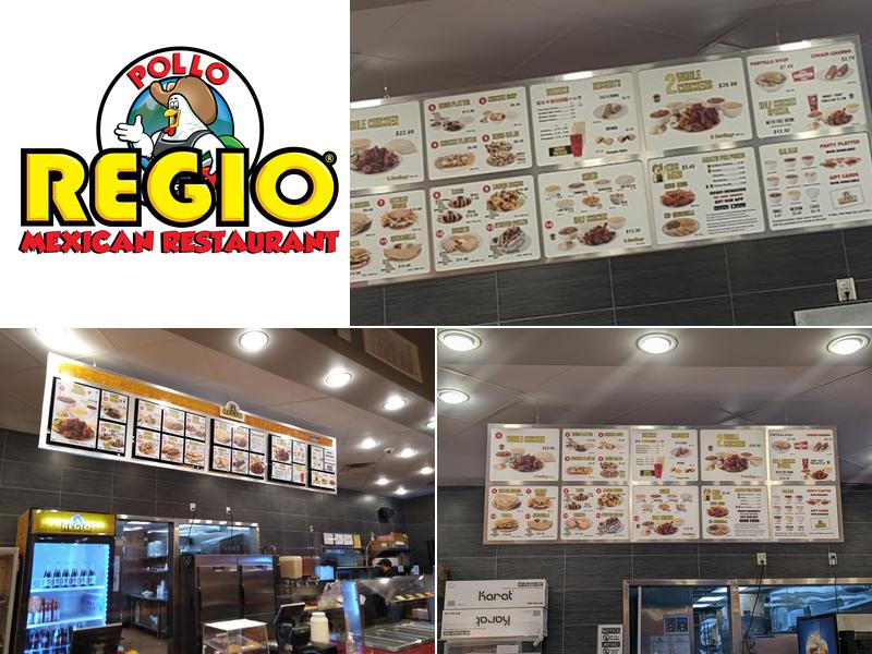 Pollo Regio Menu
