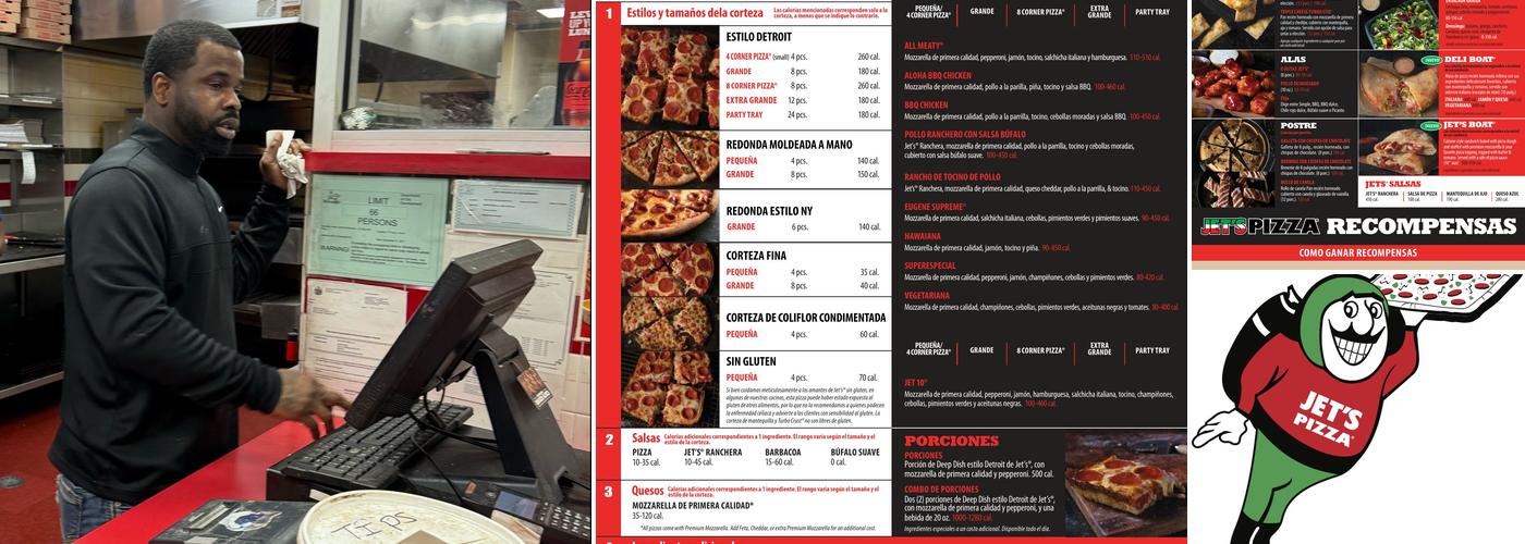 Jet's Pizza Menu