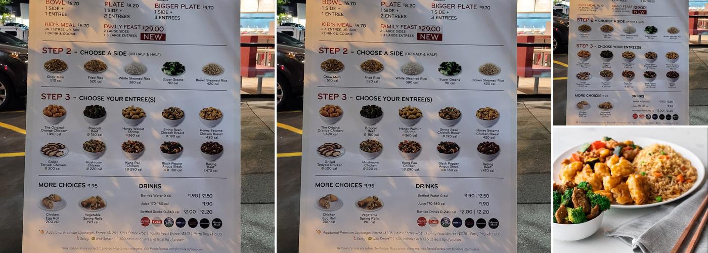 Panda Express Menu