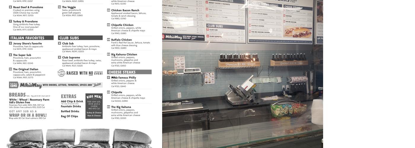 Jersey Mike's Subs Menu