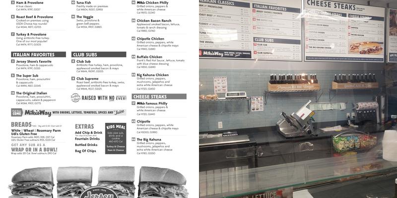 Jersey Mike's Subs Menu