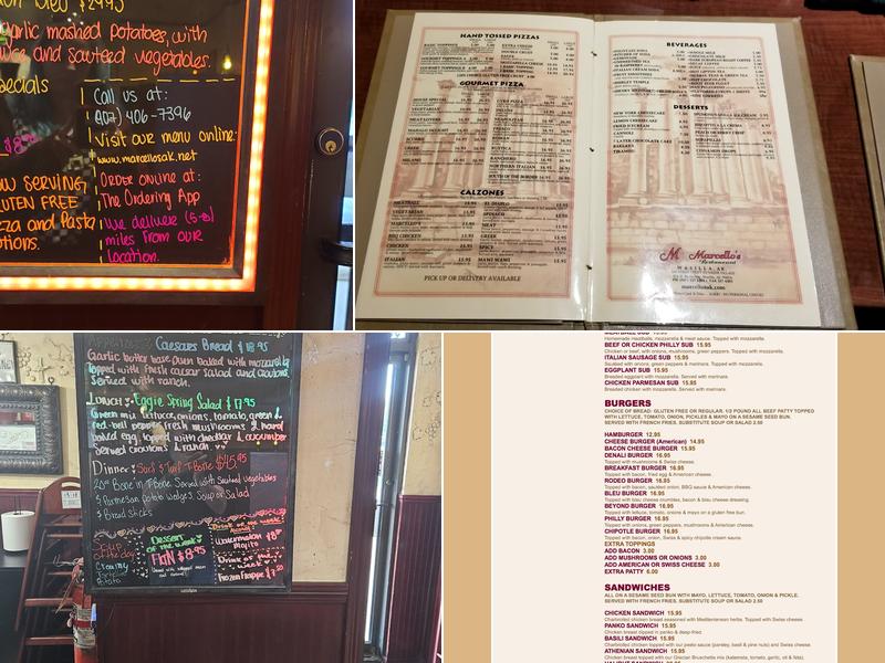Marcello's - Wasilla Menu