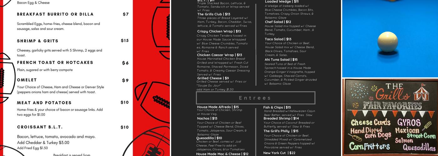 The Grill Menu