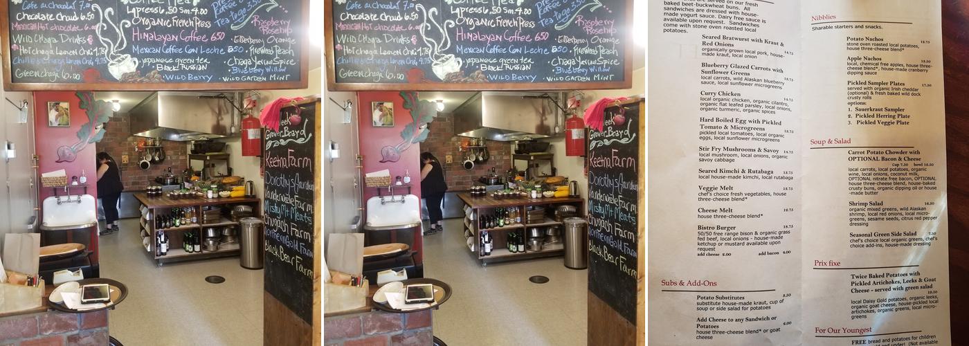 Bistro Red Beet Menu