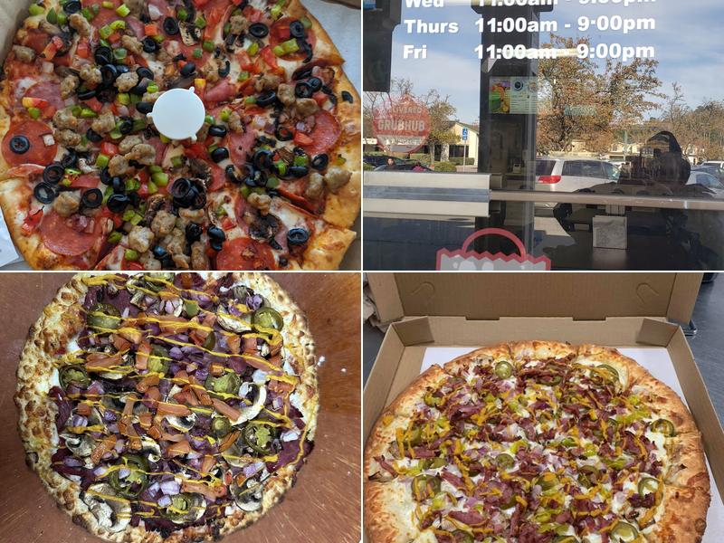 The Queens pizza sandwich and Cafe