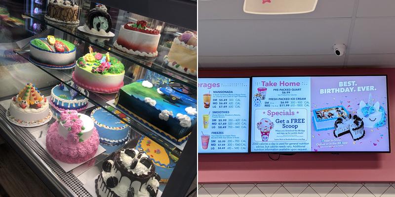 Baskin-Robbins Menu