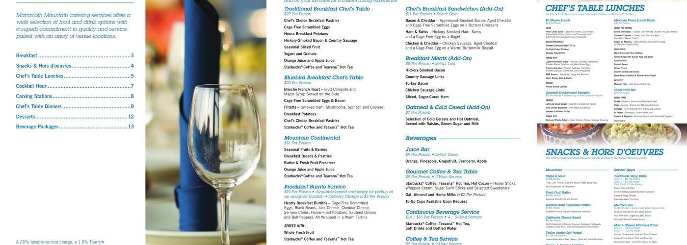 Broadway Marketplace Menu