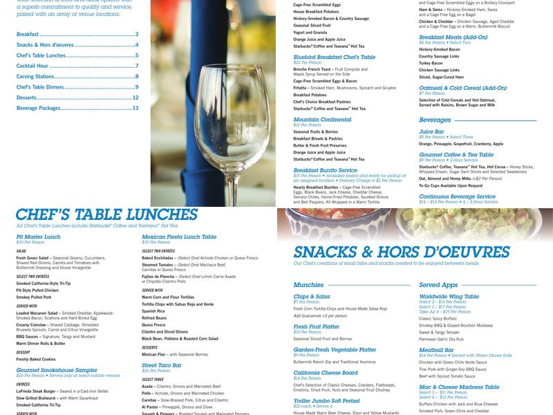 Broadway Marketplace Menu