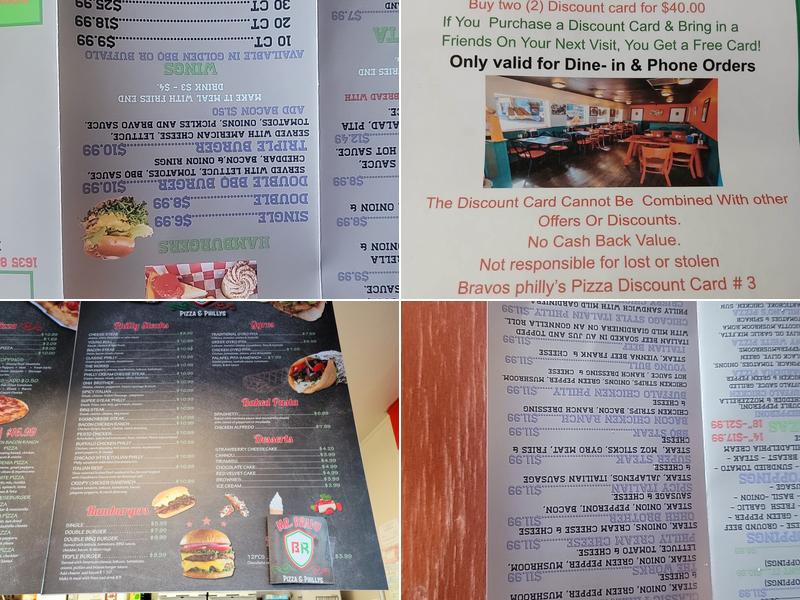 Bravos Philly's & Pizza Menu