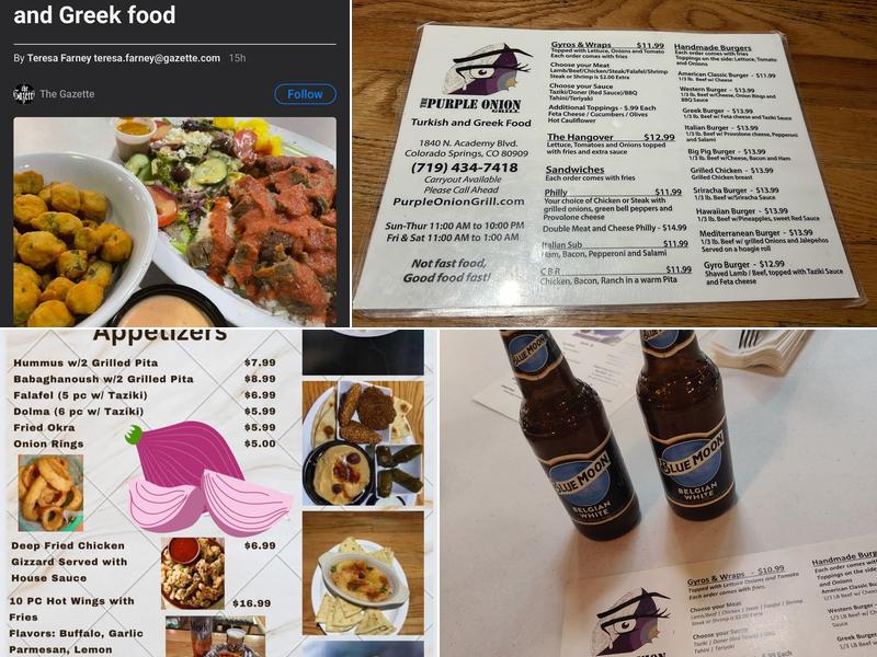 The Purple Onion Menu