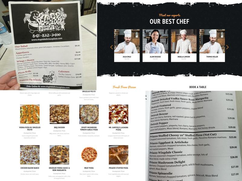 Stupid Delicious Pizza Inc Menu