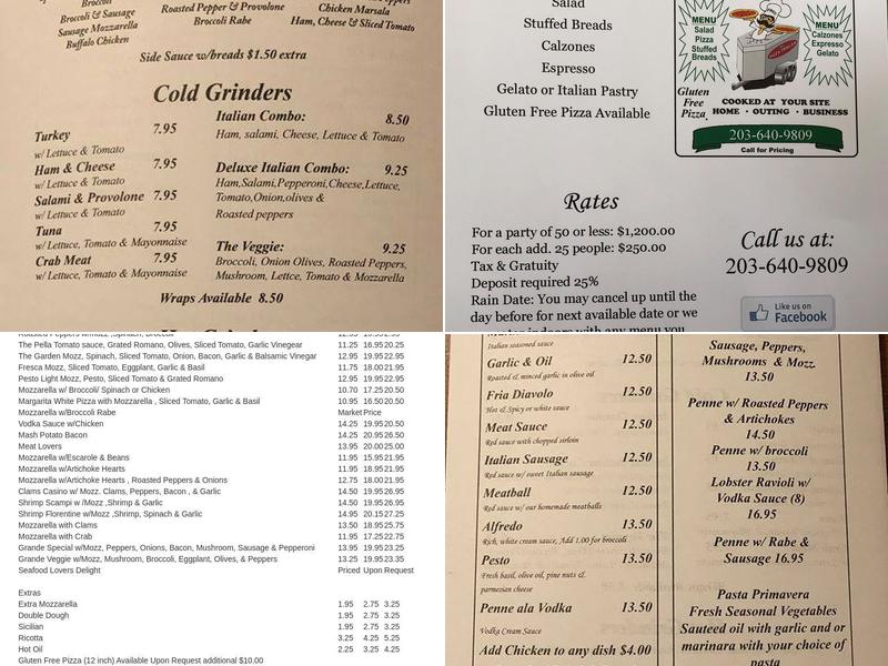 Apizza Grande Deep River Menu