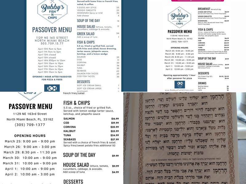 Bubby's Fish N' Chips Menu