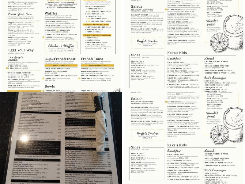 Keke's Breakfast Cafe Menu