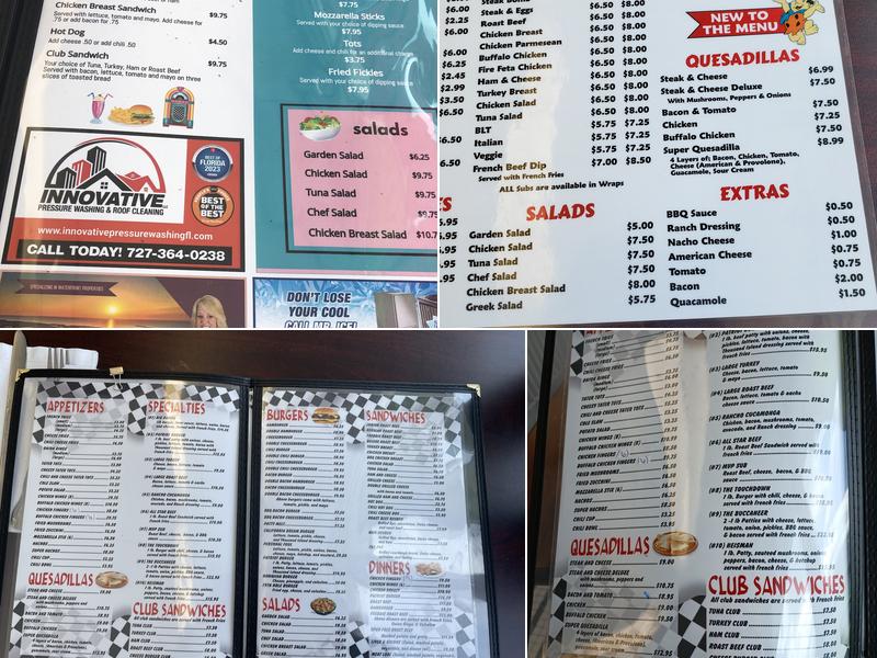 Route 66 Diner Menu