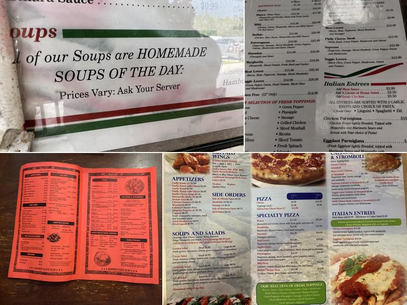 Salt Springs Pizza Menu