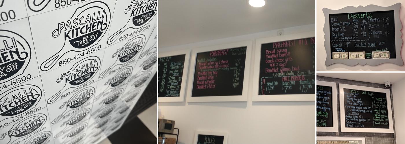 Pascalli Kitchen Menu